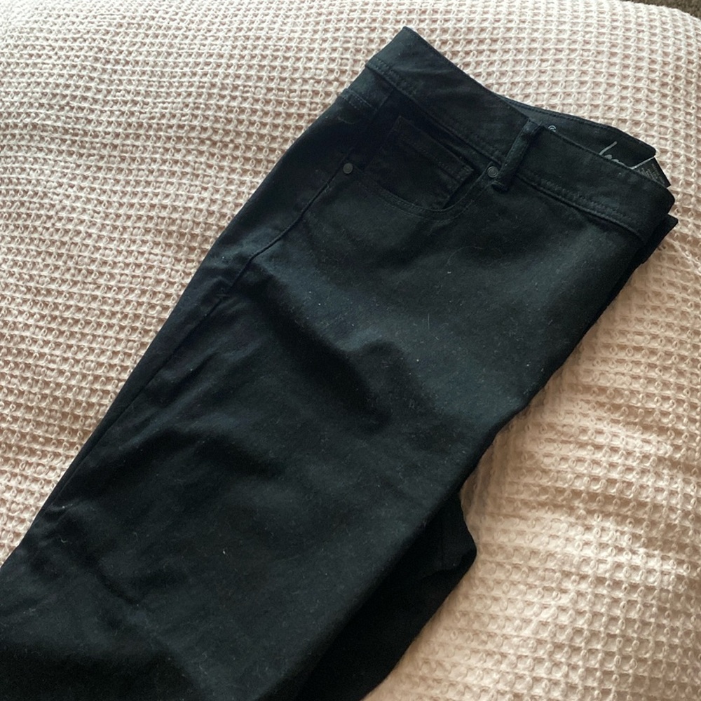 Lane Bryant black skinny jeans